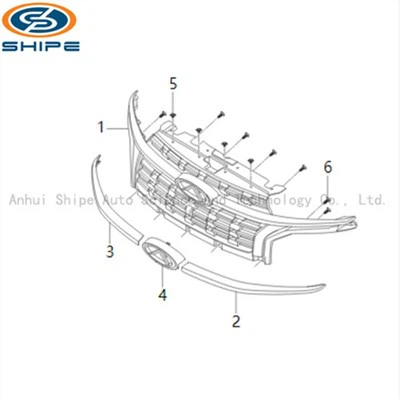 REJILLA DE RADIADOR T1A T1D T18 PARA CHERY TIGGO8 TIGGO8 PRO